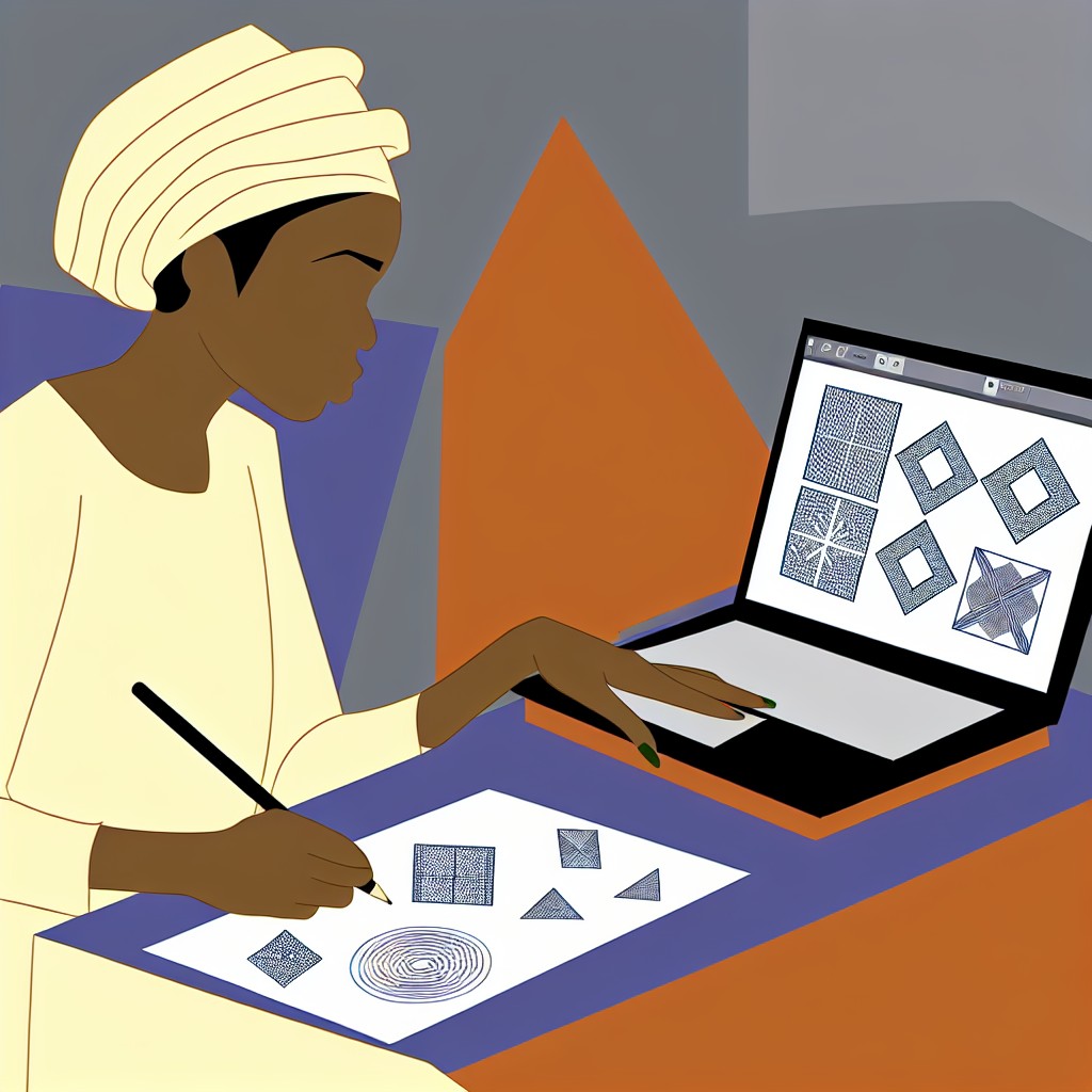 The Use of Geometric Patterns in Nigerian Art Prints